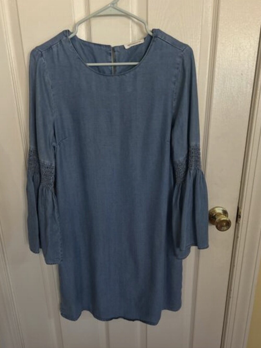beachlunchlounge Denim Blue Mini Dress
